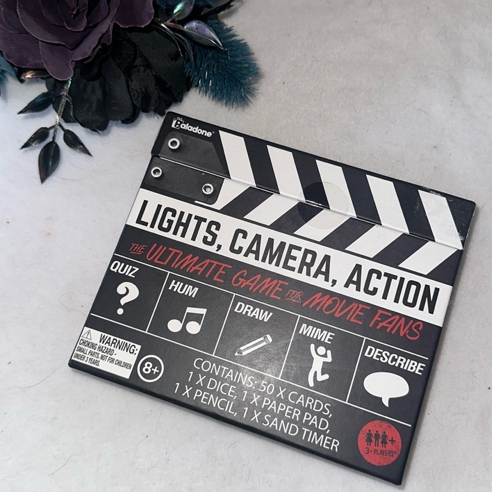 Paladone Lights Camera Action Movie Trivia Game Purple Donkey WG4746TX